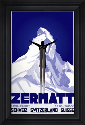Framed Zermatt Switzerland Print
