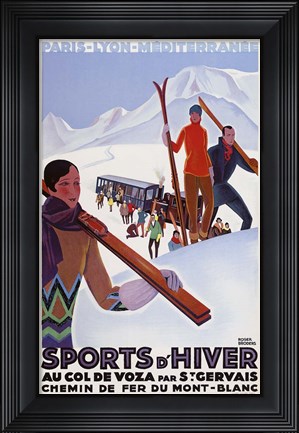 Framed Sports D'Hiver Print