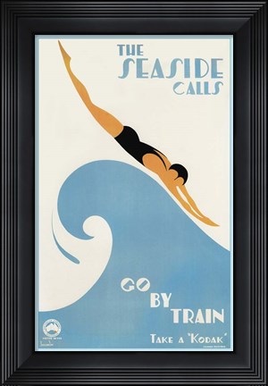 Framed Seaside Calls Print