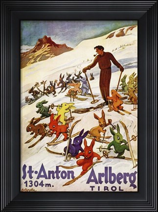 Framed St. Anton Tirol Print