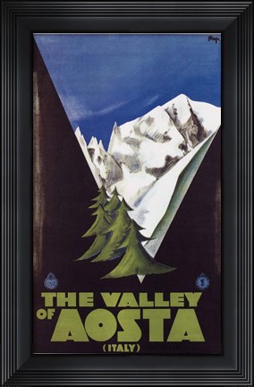 Framed Valley of Aosta Print