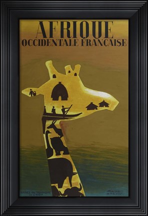 Framed Afrique Occidentale Print