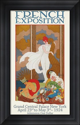 Framed French Exposition 1924 Print