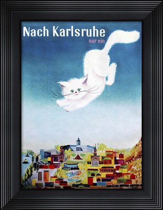 Framed Nach Karlsruhe Print