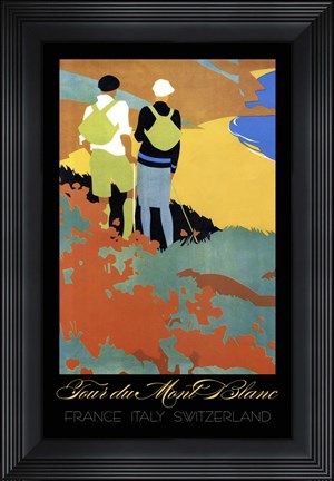 Framed Tour du Mont Blanc Print