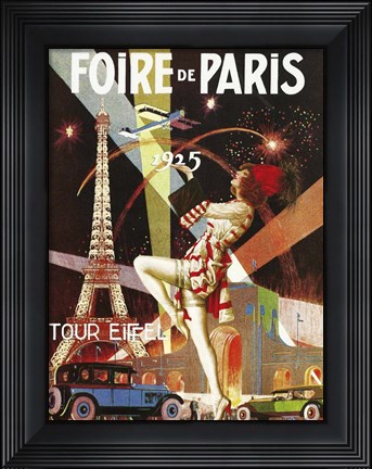 Framed Foire de Paris 1925 Print