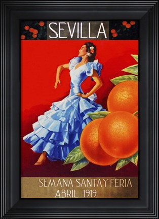 Framed Sevilla 1919 Print