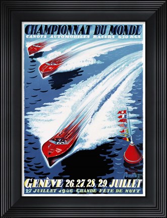 Framed Championnat du Monde Print