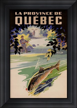 Framed La Province de Quebec Print