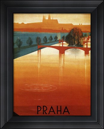 Framed Praha Print