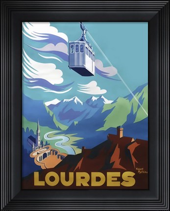 Framed Lourdes Print