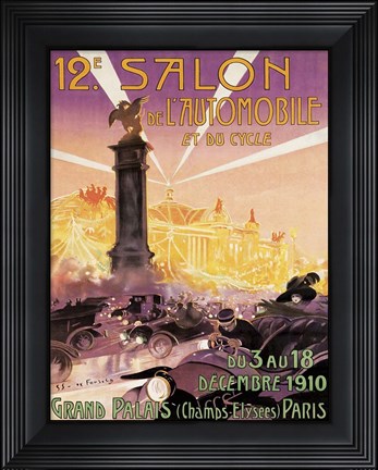 Framed Grand Palais Paris 1910 Print
