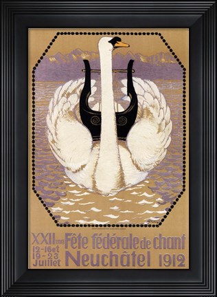 Framed Fete Federale de Chant 1912 Print