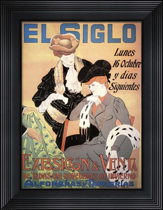 Framed El Siglo Print