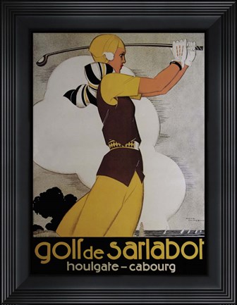 Framed Golf de Sarlabot Print
