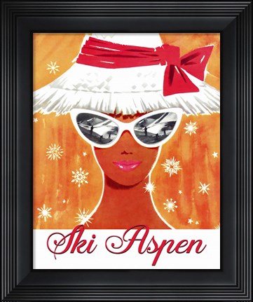 Framed Ski Aspen Print