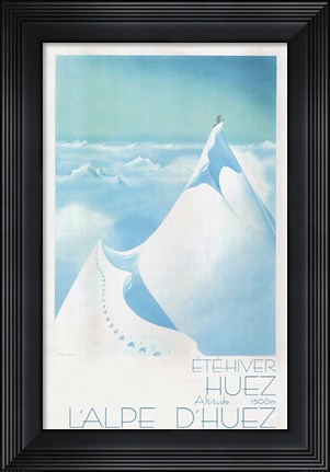 Framed L'alpe D'Huez Print