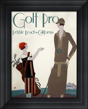 Framed Golf Pro Print