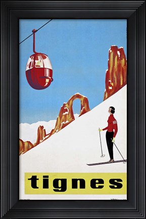 Framed Tignes Print