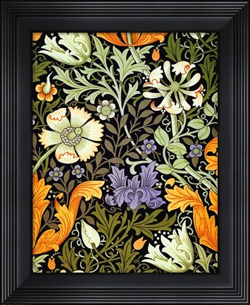 Framed Vintage Floral 19 Print