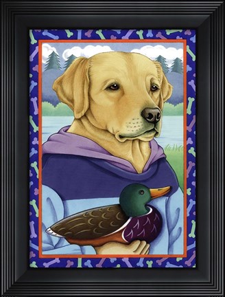Framed Lab Duck Print