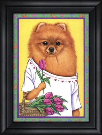 Framed Pom Basket Print