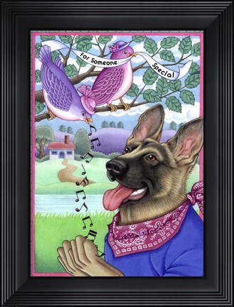 Framed Shepherd Music Print