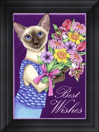 Framed Siamese Flowers Print