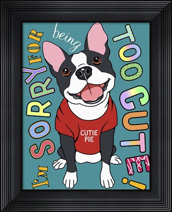 Framed Boston Graphic Style Print