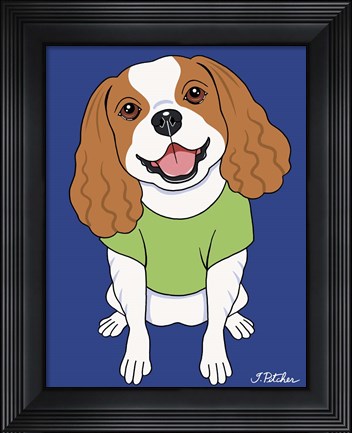 Framed Cavalier Blenheim Print
