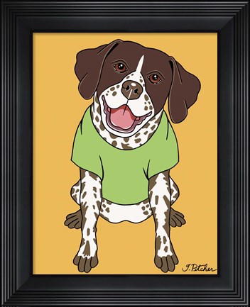 Framed German Pointer Print