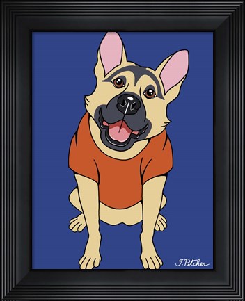 Framed German Shepherd Print