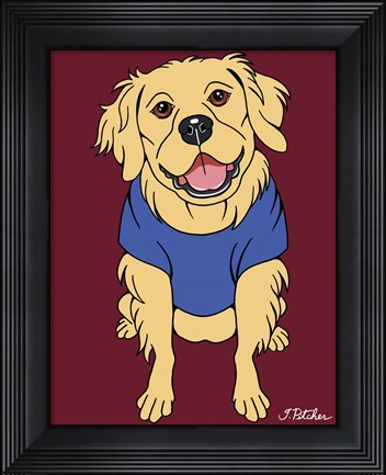 Framed Golden Retriever Print