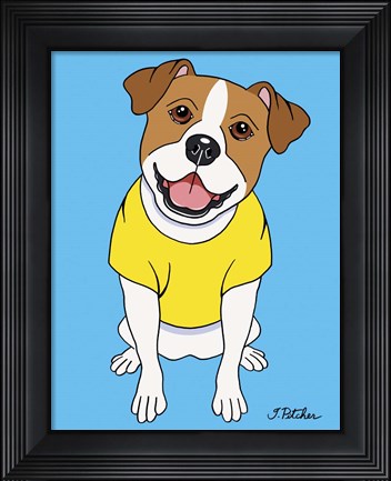 Framed Jack Russell Print