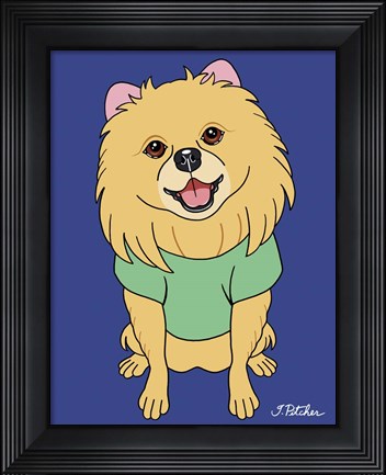 Framed Pomeranian Print
