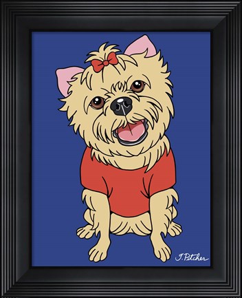 Framed Yorkshire Terrier Print