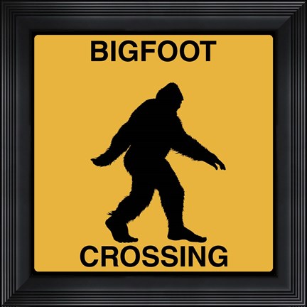 Framed Bigfoot Crossing Print