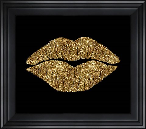 Framed 24 Karat Kiss Print