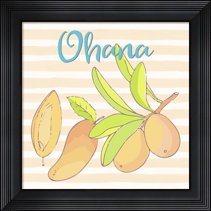 Framed Mango Ohana Print