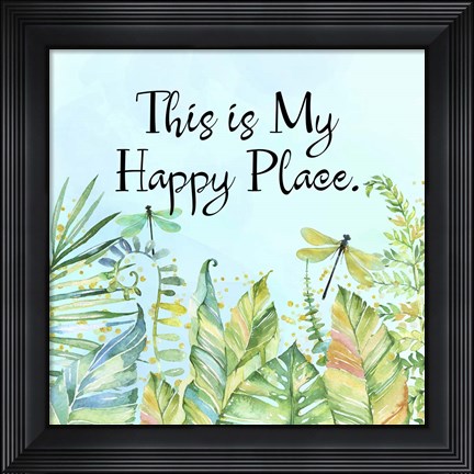 Framed This is My Happy Place Print