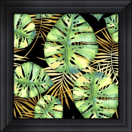 Framed Tropical Haze Noir Print