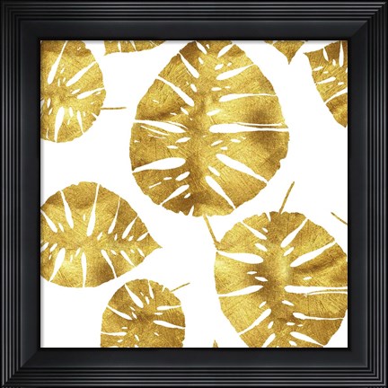 Framed Tropiques dores Print