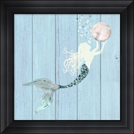 Framed Gathering Pearls II Print