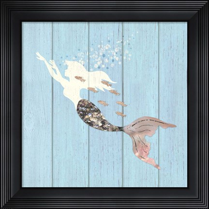 Framed Swimming With The Fishes II Print