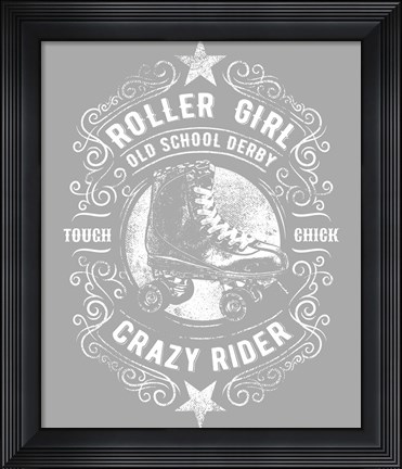 Framed Roller Girl Tee Print
