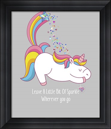 Framed Leave A Little Bit Of Sparkle Tee Print