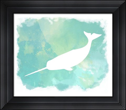 Framed Heart of the Sea Narwhal Print