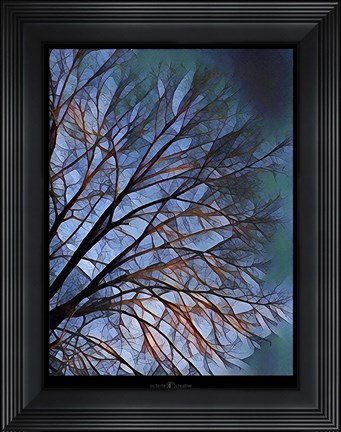 Framed Early Evening Tree Print