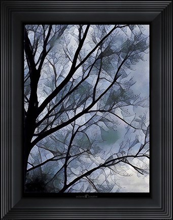 Framed Misty Tree Print