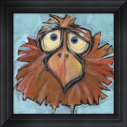 Framed Square Bird 24B Print